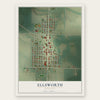 Ellsworth, Minnesota map print, the full design