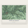 Town of Sidney, New York map print, the full design