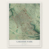 Lakeside Park, Kentucky map print, the full design