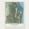 Clarkstown, New York map print, the full design