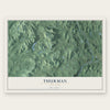 Thurman, New York map print, the full design