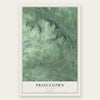 Princetown, New York map print, the full design