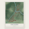 Port Barre, Louisiana map print, the full design