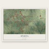 Sparta, Missouri map print, the full design