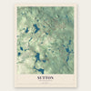 Sutton, Massachusetts map print, the full design