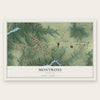 Montross, Virginia map print, the full design