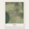 Vilas, Colorado map print, the full design