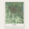 Blair, Nebraska map print, the full design