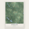 Douglass, Michigan map print, the full design