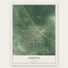 Ashton, Nebraska map print, the full design