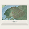 Palmyra, New Jersey map print, the full design