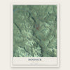 Hoosick, New York map print, the full design