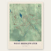 West Bridgewater, Massachusetts map print, the full design
