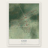 Gage, Oklahoma map print, the full design