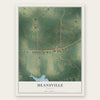 Meansville, Georgia map print, the full design