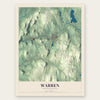 Warren, Massachusetts map print, the full design