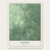 Hatton, Michigan map print, the full design