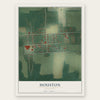 Houston, Delaware map print, the full design