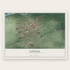 Lovell, Wyoming map print, the full design