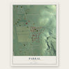 Parral, Ohio map print, the full design