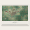 Quincy, Washington map print, the full design