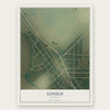 Gould, Arkansas map print, the full design