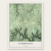 Clarkrange, Tennessee map print, the full design