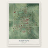 Crofton, Nebraska map print, the full design