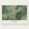 Raiford, Florida map print, the full design