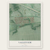 Valleyview, Ohio map print, the full design