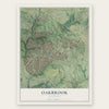 Oakbrook, Kentucky map print, the full design