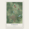 Nashville, Illinois map print, the full design