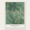 Harrisville, Ohio map print, the full design