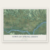 Town of Spring Green, Wisconsin map print, the full design