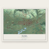 Elma, Washington map print, the full design
