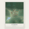 Coahoma, Mississippi map print, the full design