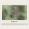 Wellsburg, Iowa map print, the full design