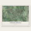 Powder Springs, Georgia map print, the full design