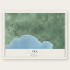Ira, Michigan map print, the full design