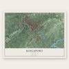 Kingsport, Tennessee map print, the full design