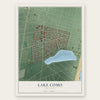 Lake Como, New Jersey map print, the full design