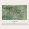 Frankfort, Illinois map print, the full design
