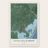Little Egg Harbor, New Jersey map print, the full design