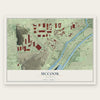 McCook, Illinois map print, the full design