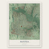 Mantua, Virginia map print, the full design