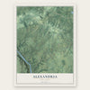 Alexandria, New Jersey map print, the full design