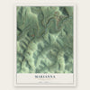 Marianna, Pennsylvania map print, the full design