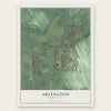 Arlington, Washington map print, the full design