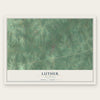 Luther, Oklahoma map print, the full design