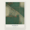 Knowles, Oklahoma map print, the full design